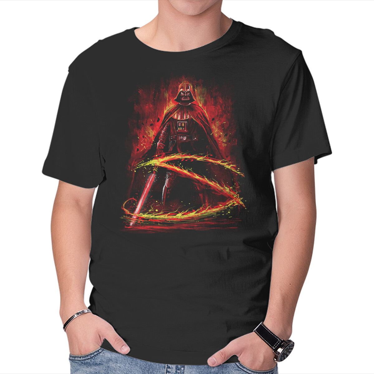 Unisex Crew Neck T-Shirt The Mark Of Sith Graphic Short Sleeve Casual Tee M