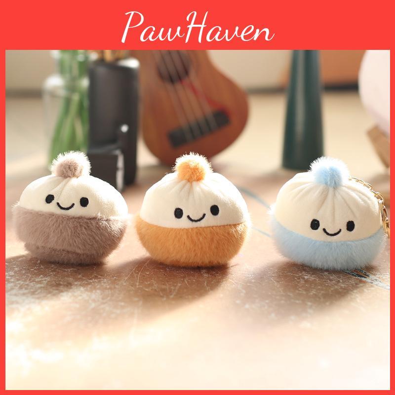 Mini Delightful Fluffy Bun Plush Toy Keychain Perfect For Gifts And Use Personal