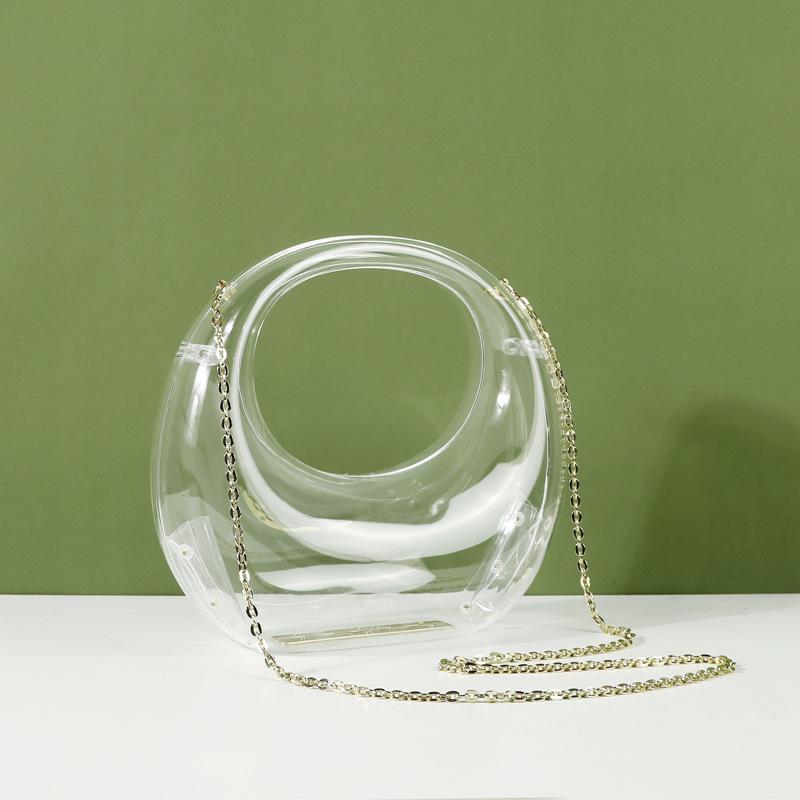 

Акриловые женские сумки Роскошные дизайнерские сумки Высокое качество Новая мода Индивидуальная сумочка Платья Чемодан Прозрачная пляжная сумка Ведро прозрачный