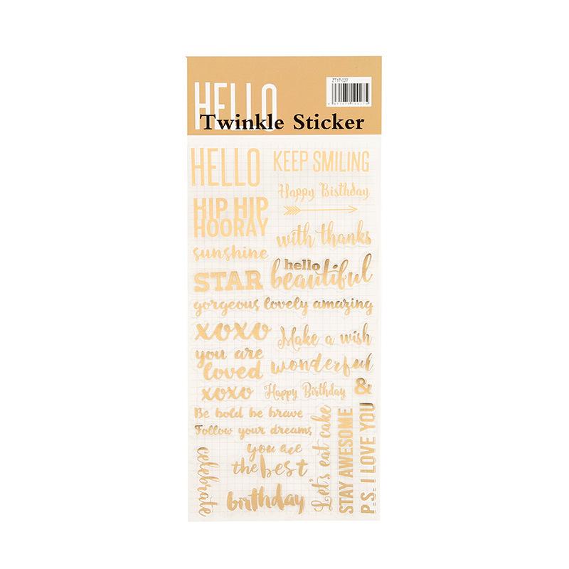 

1 шт., мерцающие наклейки, винтажная наклейка из золотой фольги, наклейка с изображением кошки и птицы, украшение для дневника, альбома, дома, DIY, художественная школа