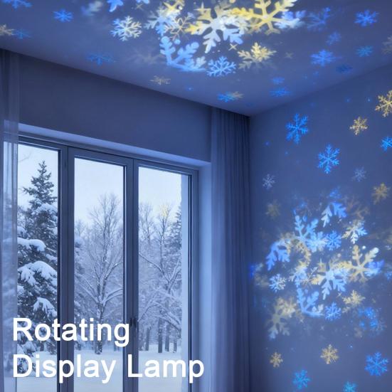 Rotating Projection Lamp Underwater Ocean Projector Light with Dynamic Rotation And Adjustable Brightness Multi-Angle Base Mood Light for Indoor