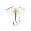 5/8pc No-Drill Damage-Free Ceiling Hooks Suitable Hanging Plants Small Lanterns Balloons Halloween Christmas Holiday Decorations