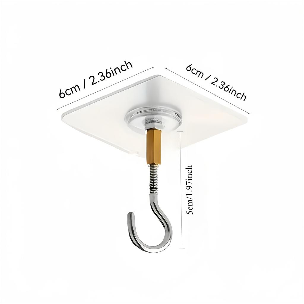 5/8pc No-Drill Damage-Free Ceiling Hooks Suitable Hanging Plants Small Lanterns Balloons Halloween Christmas Holiday Decorations