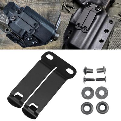 Edelstahl Holster Clip Set K Scheide Taillenclip Zubehör Messerscheide Rückenclip Scheide Trage Taschenclip