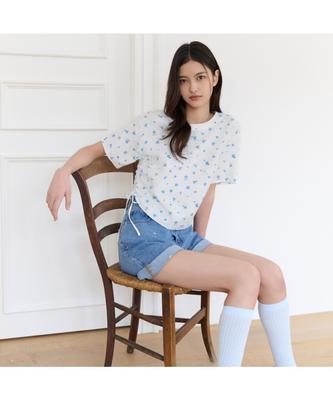 THURSDAY ISLAND Small Flower String T-Shirt_T264Mts948W