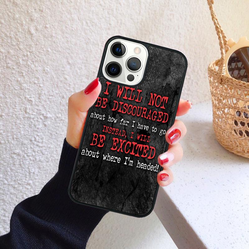 Coque de téléphone inspirante et motivante pour la salle de sport pour iPhone 17 Air 16 15 14 12 13 PLUS 11 PRO MAX Coquille Fundas