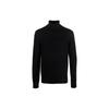 FW22 Solid Color High Neck Knitted Long Sleeve Wool Sweater Men Sweater Black 8N1MVB-1M67Z-0999