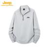JEEP Men's Outdoor Half-Zip Stand Collar Sweatshirt