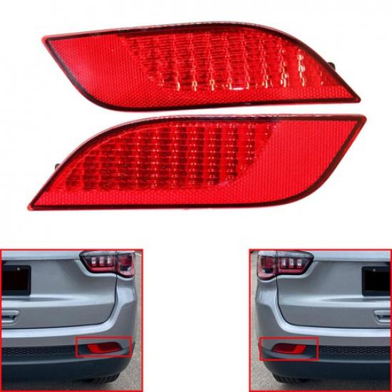 2x Rear Bumper Reflector LH+RH Side  Fits For 2017- Jeep Compass 55112679AA