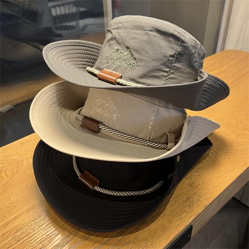 Sunshade Bucket Hat Outdoor Sport Hiking Fisherman Hat Sunshade Wide Brimmed Breathable Sunproof Sun Hat