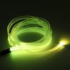 5M/16ft PMMA Side Glow Fiber Optic Cable Kit w/LED Aluminum Illuminator USB 5V 1.5W Car Interior Guide Light Source Decoration