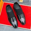 Luxury Brand Men's Pointed Dress Shoes Elegant Brown Interview Office Business Shoes Daily Commuting Men's Leather Casual Shoes