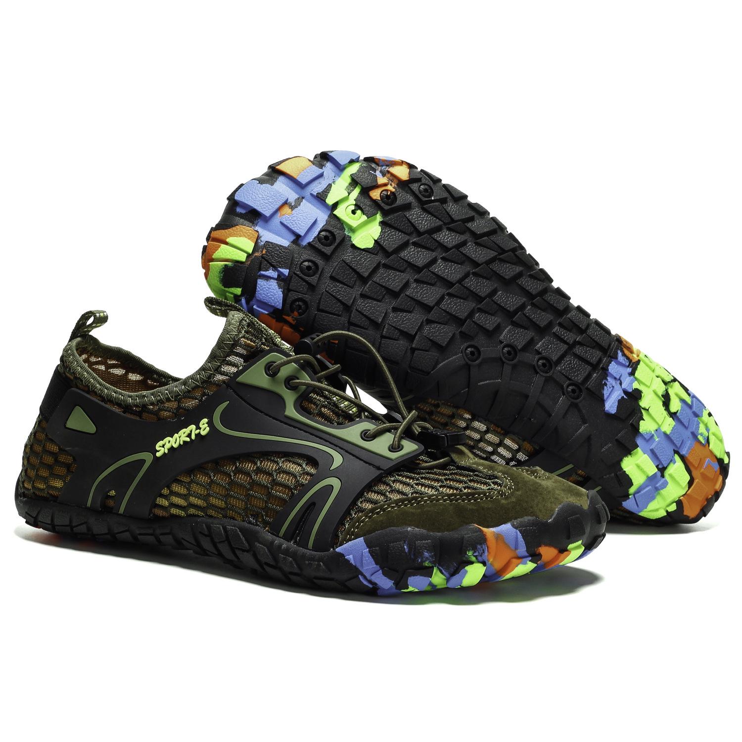 

Unisex Breathable Lightweight Water Shoes for Outdoor Wading Fitness, Non-Slip Shock Absorption Size 47