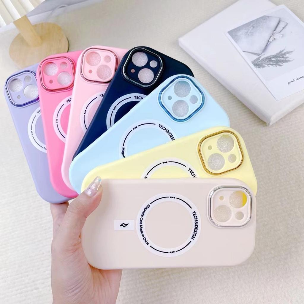 Applicable To Apple 16 Little Fat Girl Magnetic Mobile Phone Case Iphone14 Wireless Charging Protective Case 13 Dopamine Soft Case