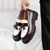 Men Business Casual Leather Shoes Thick Sole Tassel Loafers Platform Height Increase Fashion Comfortable Wedding Party Shoes