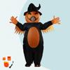 Disfraz Inflable de Calabaza de Halloween Personaje de Dibujos Animados Atrezo de Actuación Atuendo de Ambiente Festivo para Adultos Niños