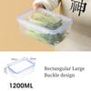 Food Storage Lids/Airtight Containers Bento Lunch Boxes Plastic Refrigerator Food Fresh Keeping Clear Airtight Food Container