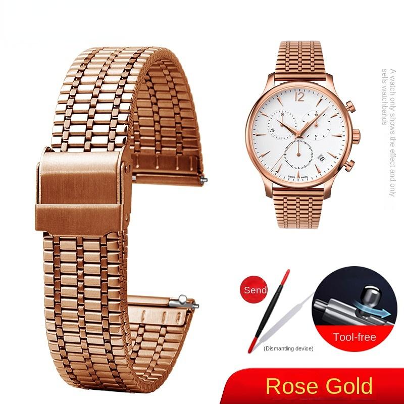 For Any Brand Quick Release Spring Bar Stainless Steel Watch Strap 18 20mm 22mm Safety Buckle Men Watchband Bracelet Accessories