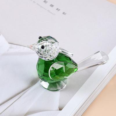 Crystal Craft Crystal Bird Ornaments Cute Simulation Bird Ornaments Fuuny Bird Figurines  Holiday