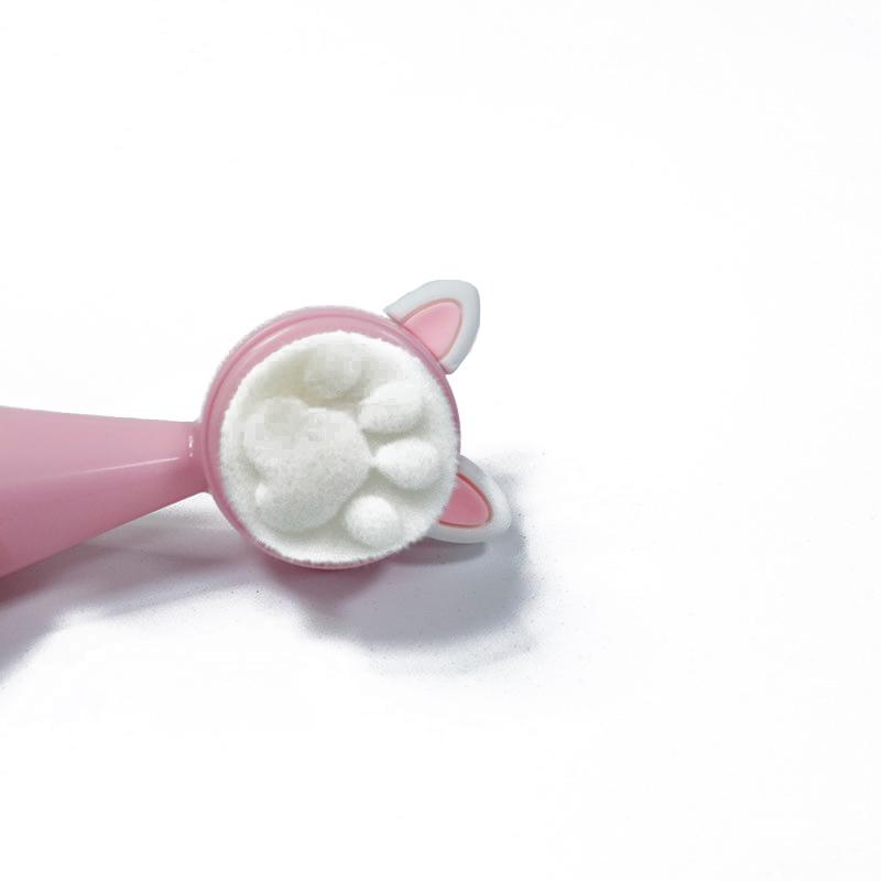 3D Podwójna Silikonowa Szczoteczka do Oczyszczania Twarzy Manualny Masaż Szczoteczka do Twarzy Miękkie Włosie Eksfoliator Dwustronna Szczoteczka do Mycia Twarzy