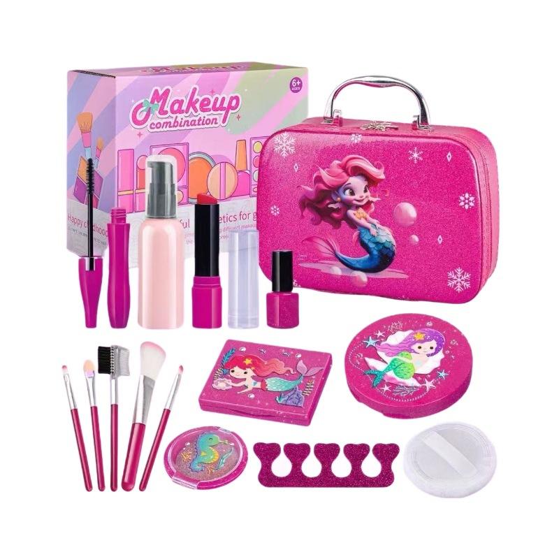 Simulační šperkovnice Dívčí hračka Roční dítě Hračka do domečku Kosmetická dárková krabička 10dílná sada na líčení