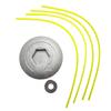 Universal Aluminum Trimmer Head With Four String Set Garden Grass Brush Cutter Accessories Durable Strimmer Head For Lawn Mower