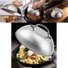 Stainless Steel Grill Cover For Steak And Burgers With Heat Resistant Design For Home And Outdoor Cooking