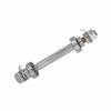 Durable Length 140mm 180mm Bike Wheel Hub Axle 6000 Bearing Sliver Solid Shaft Lever Metal Front Rear Hub Axle Bike Repair