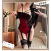 Man Wants Erotic Underwear Female Sexy One-piece Seduction Pajamas Passion Open Crotch Free Pajamas Uniform Set 9223