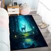 New Product Mysterious Deer In Forest Carpet for Living Room Bedroom Bedside Floor Mat Cloakroom Children Playing Mat Area Rug