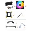 TEUCER AF-S120 Water Cooler 120mm RGB Fan Liquid Heatsink Integrated Radiator Cpu Cooling for Intel LGA115x 1200 1700 2011