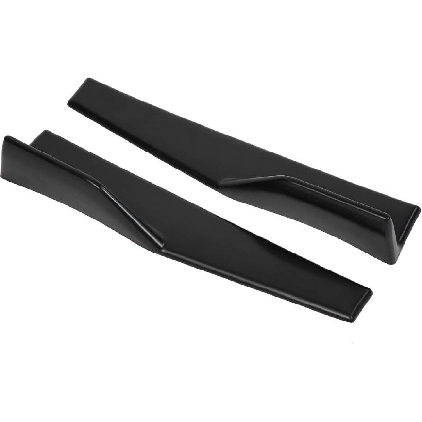 Acouto Universal Car Side Skirt Splitters, 2 pcs Car Universal Glossy Black Side Skirt Rocker Splitter Winglet Canard Diffuser, Decorative