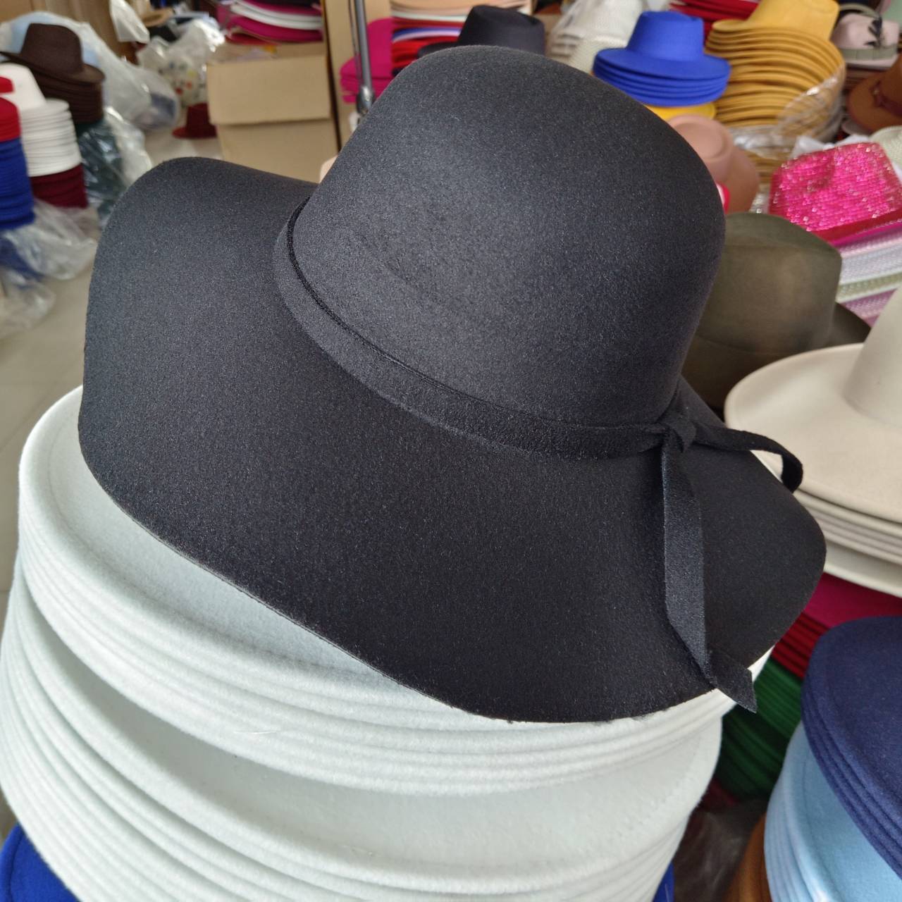

2023 Fedora hat Wide Brim Felt Cap Summer Beach Women s GIrl Lady Travel Flopy Beach Sun Hat Foldable Lake Blue Purple 56-58cm