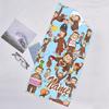 1pc Curious George2 Beach Towel with Custom Name, Beach/Swimming/Bath/Picnic/Camping Towel, Suitable for Seaside Beaches