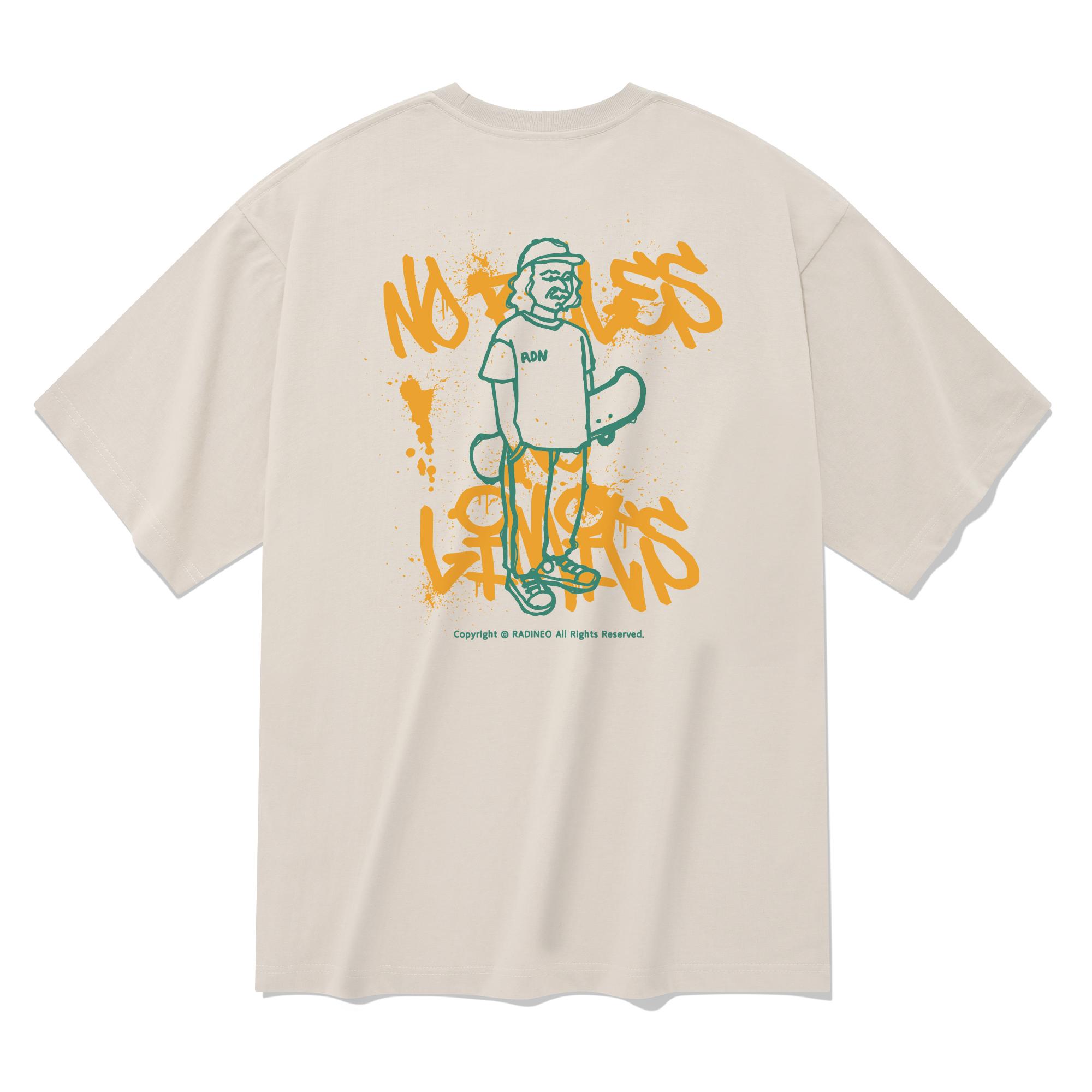 Radineo Young Street Short Sleeve T-Shirt Beige S
