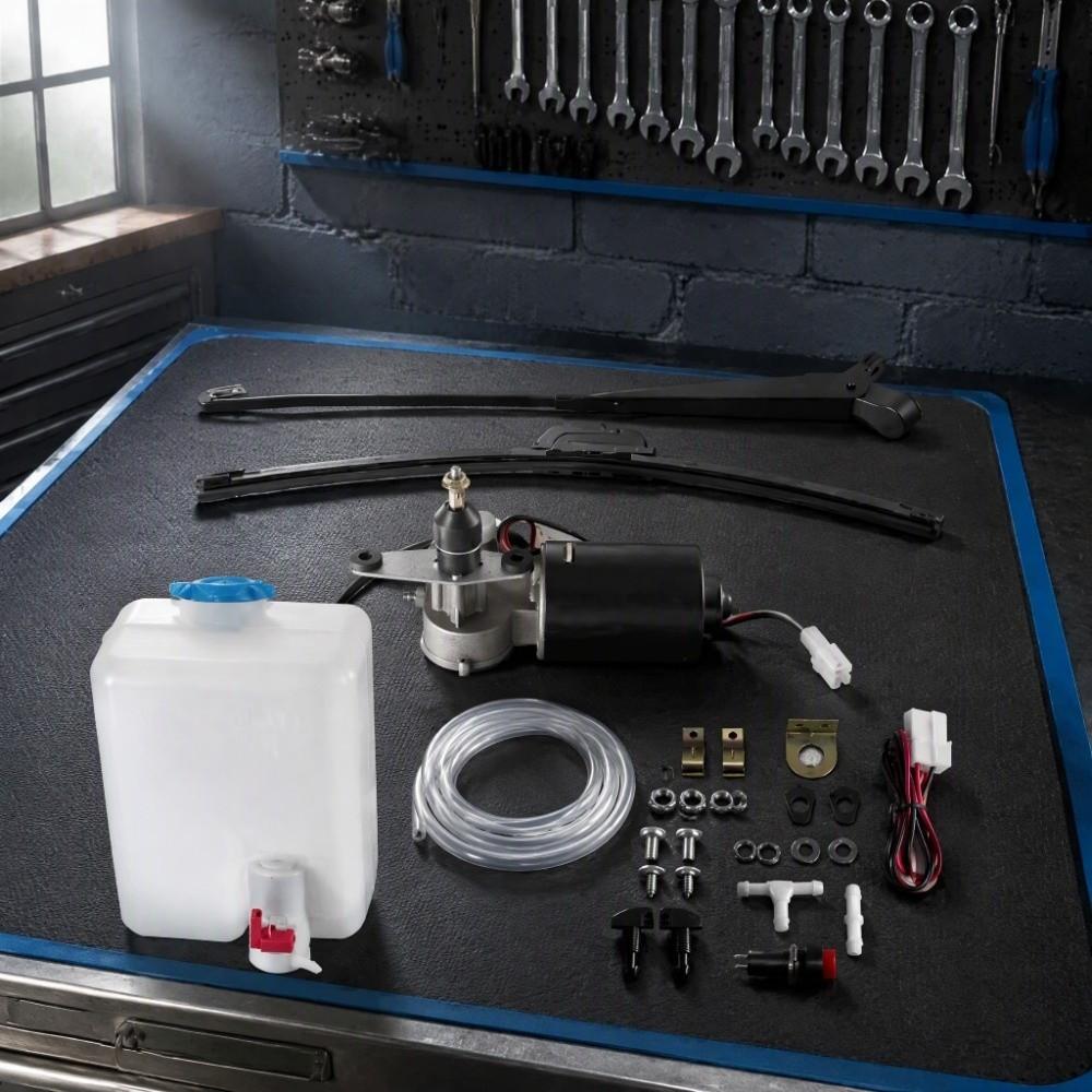 With Washer Pump Universal Power Wiper Kit Windshield Wiper Assembly Kit For UTV ATV