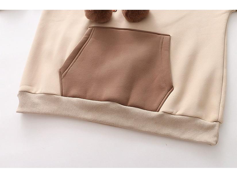 Podzimní/Zimní Sametová Zesílená Dvoudílná Sada pro Dívky (Věk 12-15): Mikina a ležérní sportovní oblečení