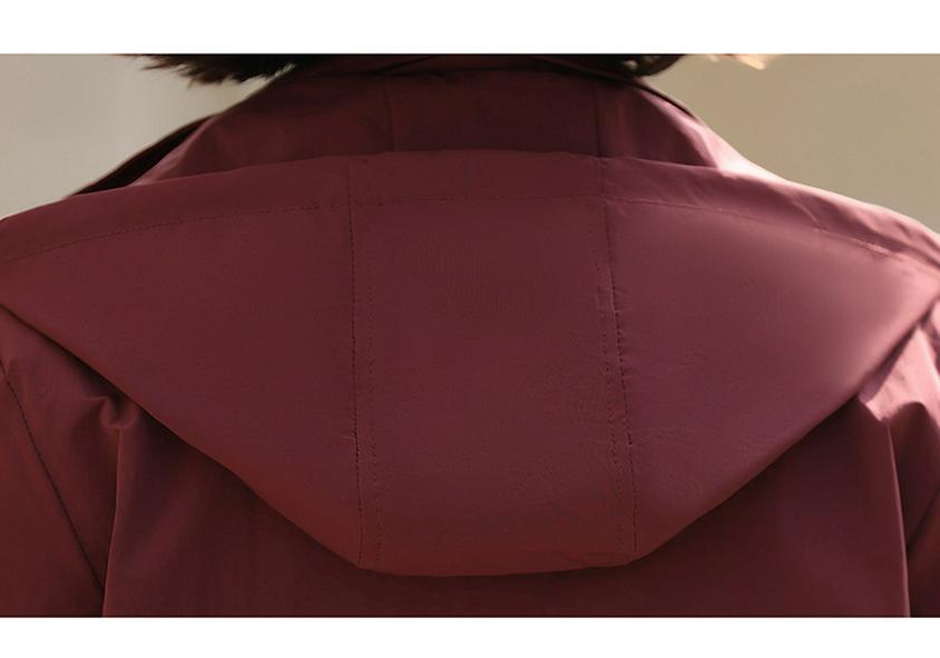 Women's Casual Windproof Windbreaker Jacket - Solid Color, Zipper Cardigan for Middle-Aged & Elderly