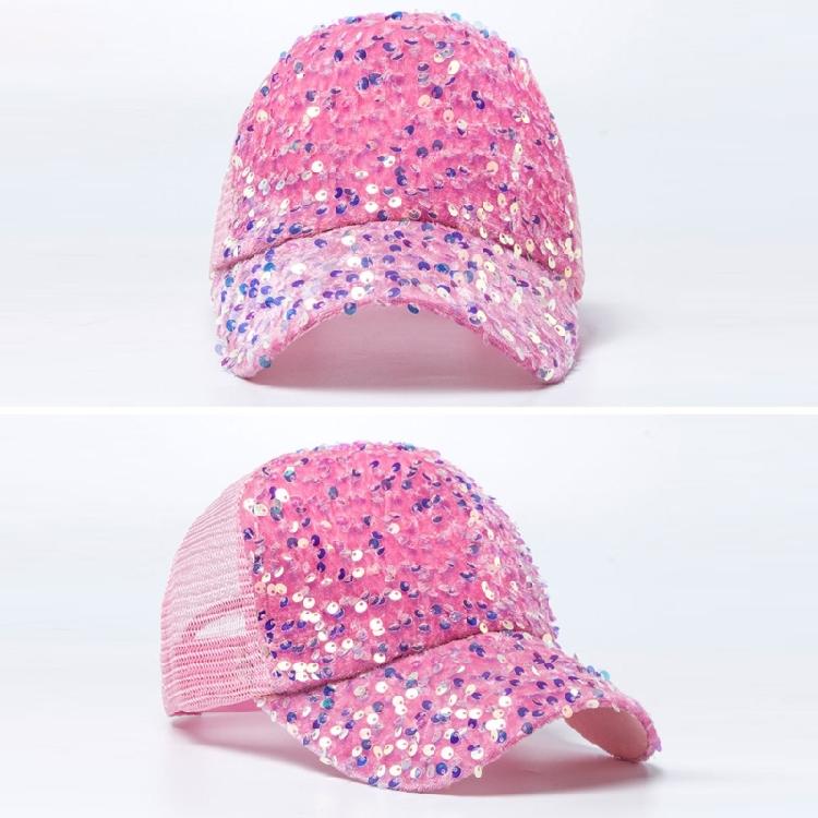 Sequined Baseball Hat for Girls Boys Breathable Sports Hat For Outdoor Activity Fashion Photo Props