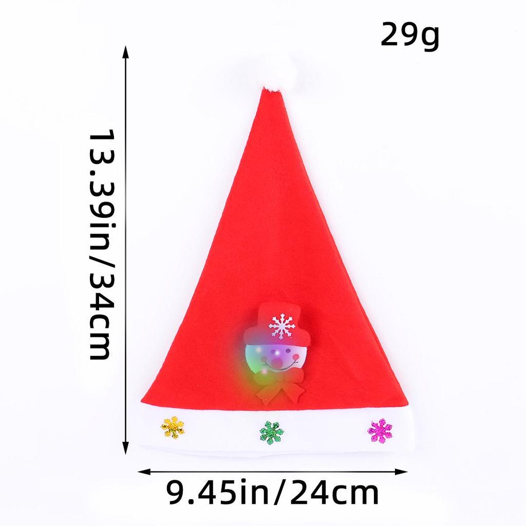 Přístavní Láska Svítící Vánoční čepice Santa Clause pro dospělé a děti