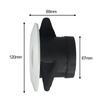 75-200mm Lüftungsgitter rund verstellbar Wand Innenlüftung ABS Lüftungsgitter Lüftungsabdeckung Jalousie Luftauslass Frischhaltesystem