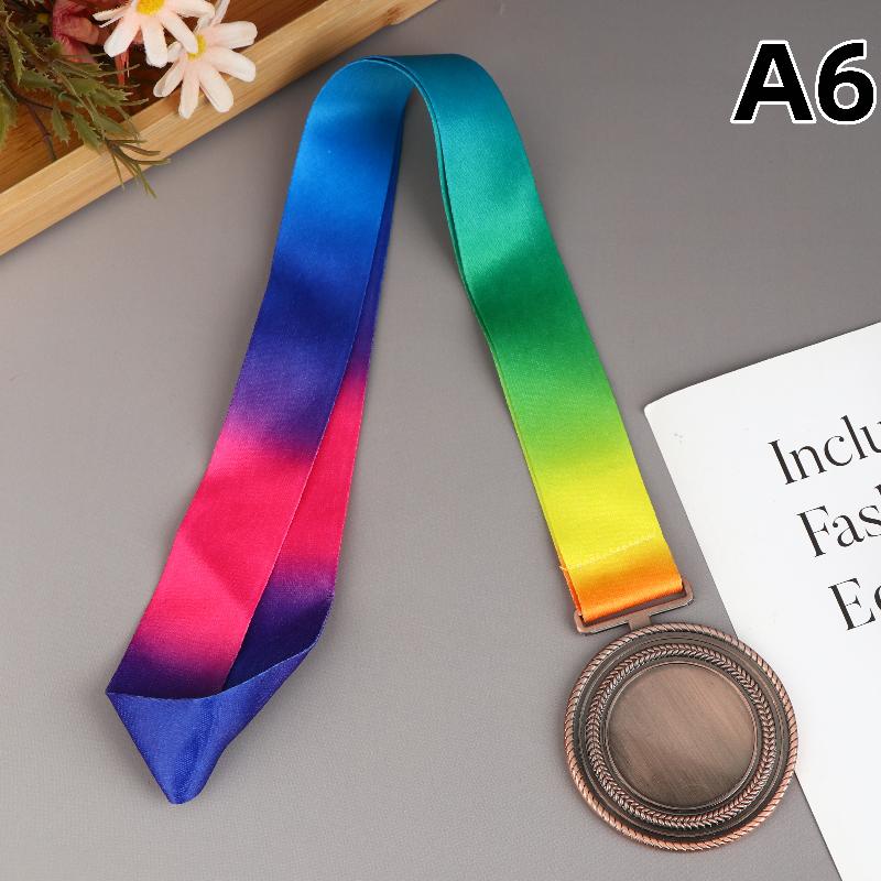 

Металлические наградные медали с шейной лентой Золотой Серебряный Бронзовый стиль для спорта, учебы или любого соревнования Диаметр A6