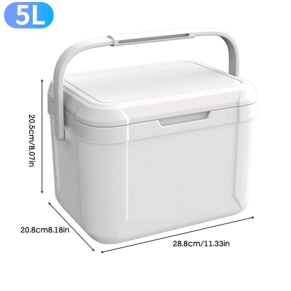 3/5L Camping Cooler Box Heat Preservation Car Refrigerator Large Capacity Camping Fridge Ice Cooler Cooling Beverage Storage Box