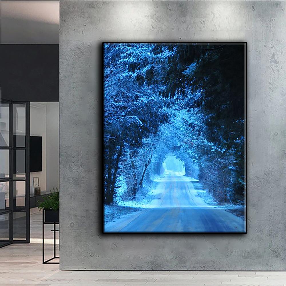 DIY 5D Diamond Painting Snow Scene Cross Stitch Kit Full Drill Embroidery Mosaic Art Picture of Rhinestones Gift