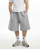 BORN TO WIN Chrome B Logo Half Pants Long Ver [Melange Grey]