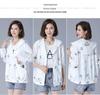 2025 Summer Hooded UV Protection Jacket for Middle-aged and Elderly Women: Loose Fit with Printed Design
