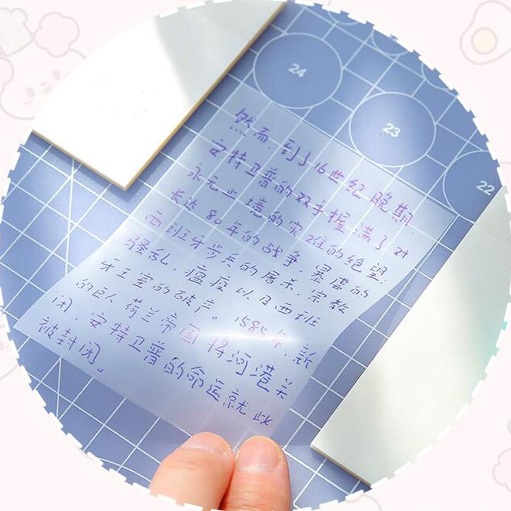 Transparent Sticky Note 50 Sheets Waterproof PET Material notessticky notes adhesive note writing notes office purposes