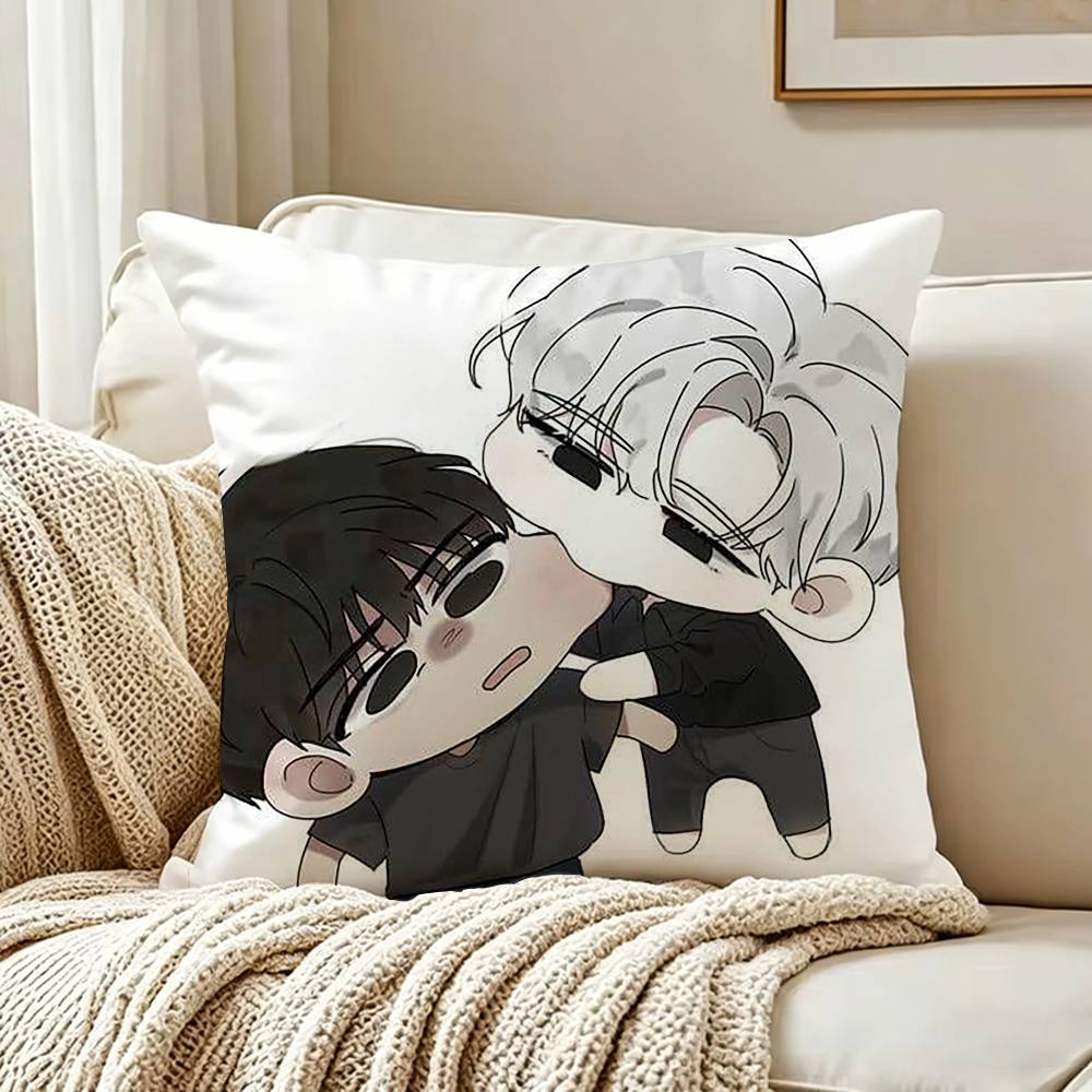 BL Manhwa PPassion Pillow Case Living Room Sofa Cushion Cover Suitable For Home Bedroom Room Decoration
