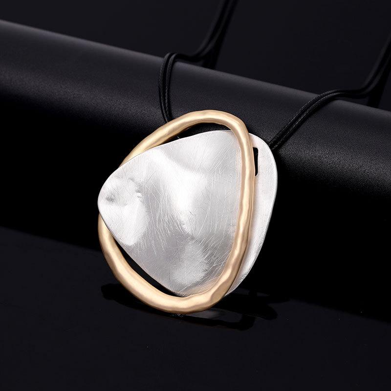 Necklace Geometric Long Necklace Pendant Women S Metal Sweater Chain