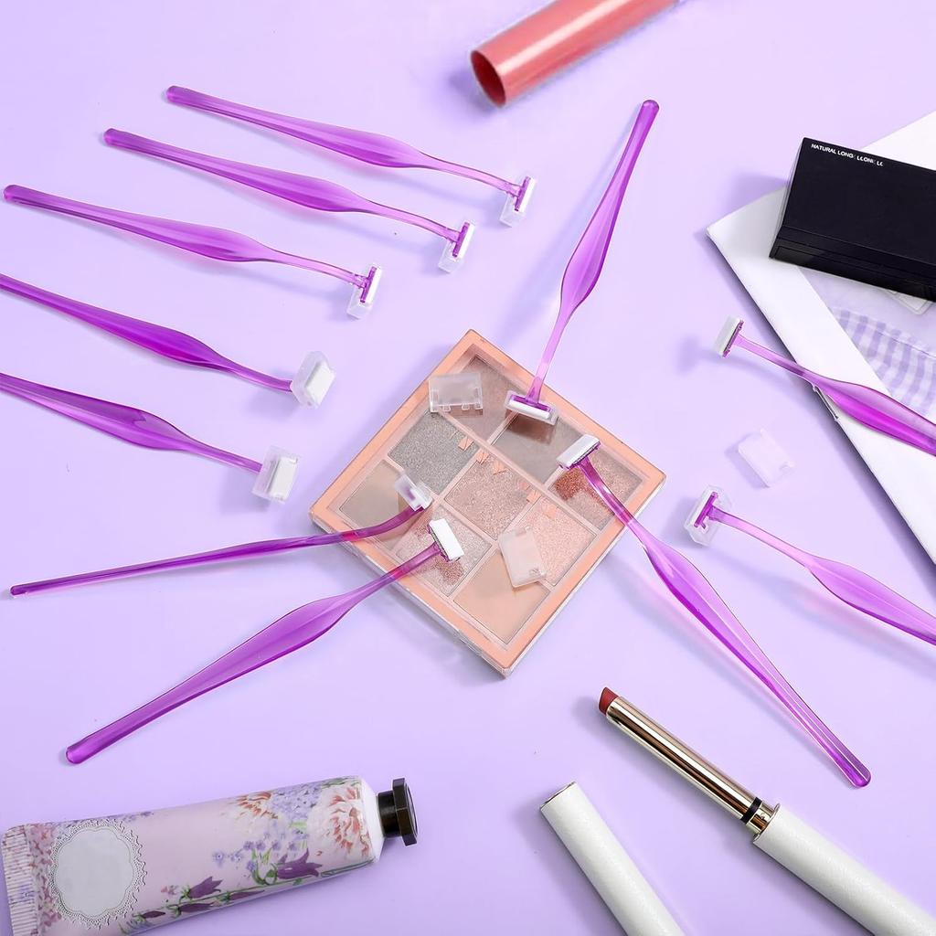 12 PCS Small Eyebrow Razors, Mini Face Shavers Facial Hair Removal Eye Brow Razors Microblades Eyebrow Shaper Beauty Tools Accessories for Women Men